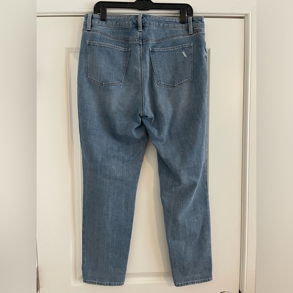 Talbots Slim Ankle Jean. Size 12. Light Distressing Details. - Picture 3 of 6